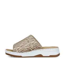 New Women'S Mules Brown Beige Ladies Mules & Slippers