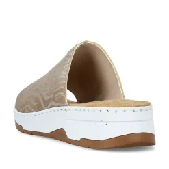 New Women'S Mules Brown Beige Ladies Mules & Slippers
