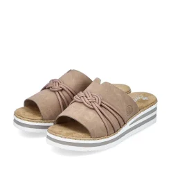Outlet Women'S Mules Brown Beige Ladies Mules & Slippers
