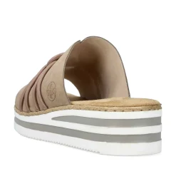 Outlet Women'S Mules Brown Beige Ladies Mules & Slippers