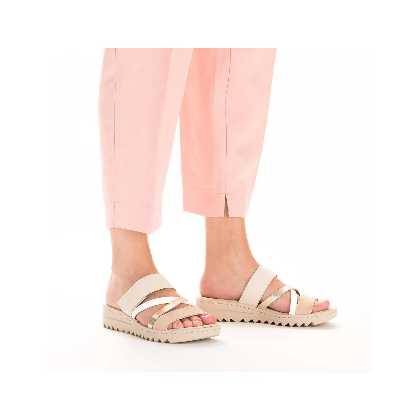 Outlet Women'S Mules Champagne Soft Pink Ladies Mules & Slippers