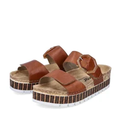 Outlet Women'S Mules Chestnut Brown Ladies Mules & Slippers