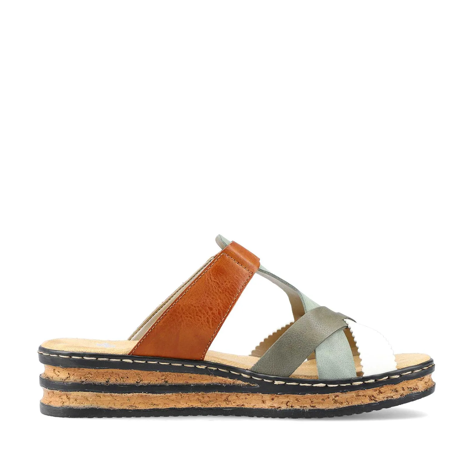 Best Women'S Mules Chocolate Brown-Mint Green-White Ladies Mules & Slippers