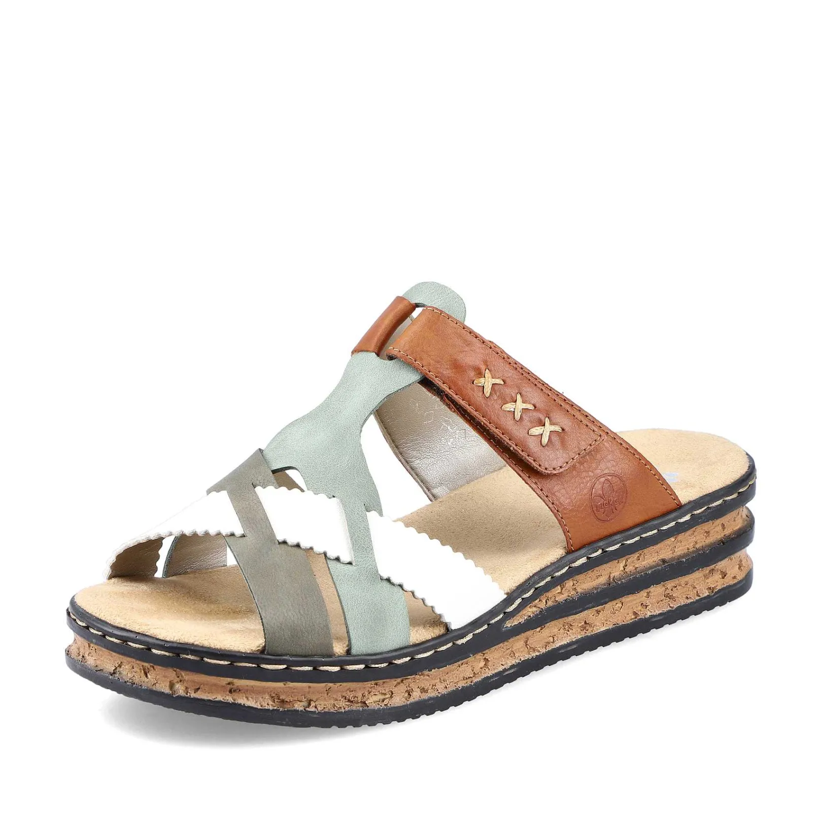 Best Women'S Mules Chocolate Brown-Mint Green-White Ladies Mules & Slippers