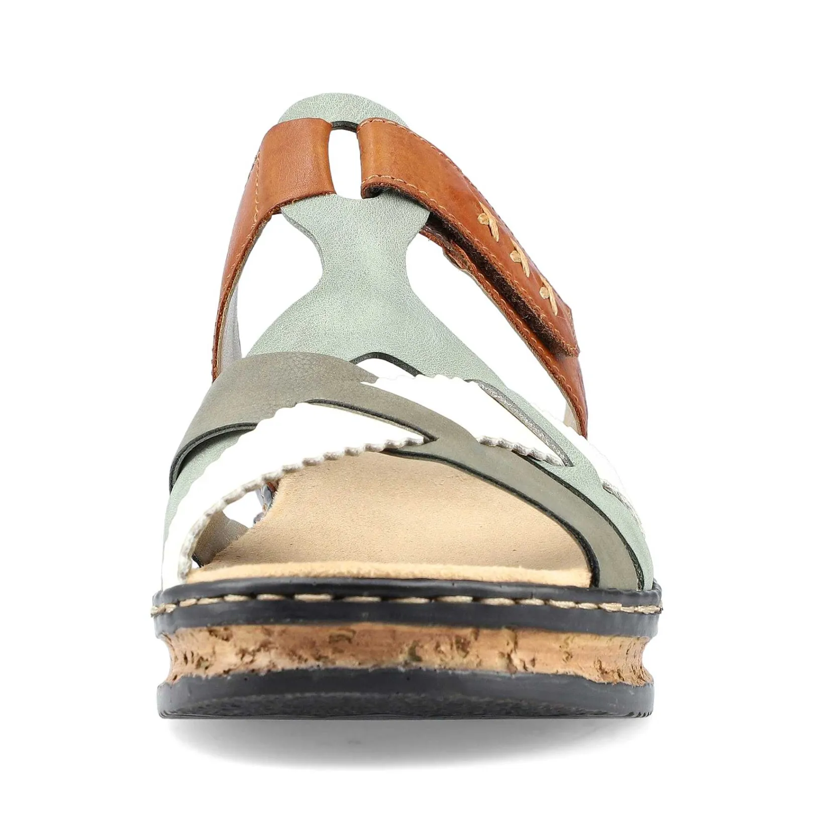 Best Women'S Mules Chocolate Brown-Mint Green-White Ladies Mules & Slippers