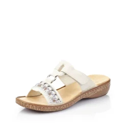 Outlet Women'S Mules Cream White Ladies Mules & Slippers