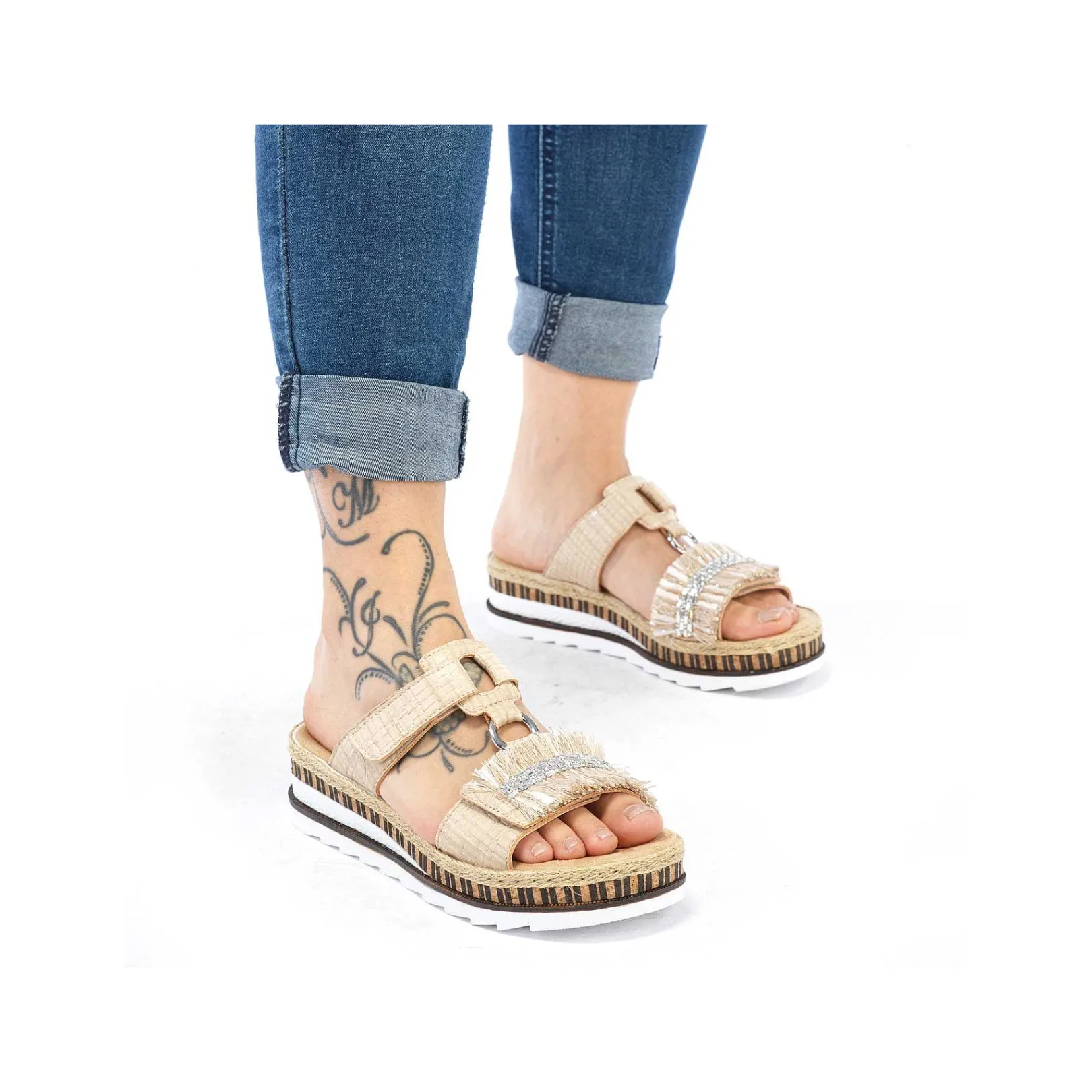Best Women'S Mules Cream Beige Ladies Mules & Slippers