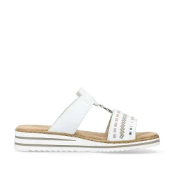 Online Women'S Mules Crystal White Ladies Mules & Slippers