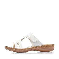 Outlet Women'S Mules Crystal White Ladies Mules & Slippers