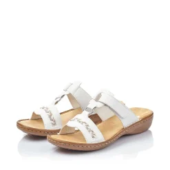Outlet Women'S Mules Crystal White Ladies Mules & Slippers