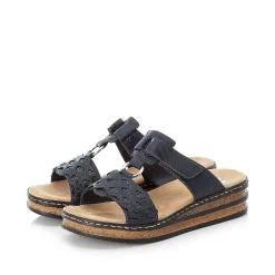 Online Women'S Mules Dark Blue Ladies Mules & Slippers