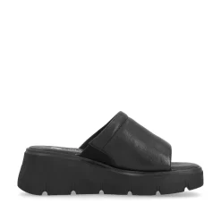 Hot Women'S Mules Deep Black Ladies Mules & Slippers