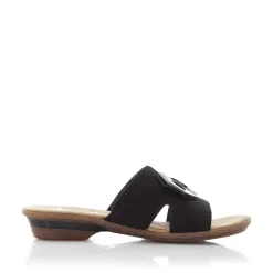 Clearance Women'S Mules Deep Black Ladies Mules & Slippers
