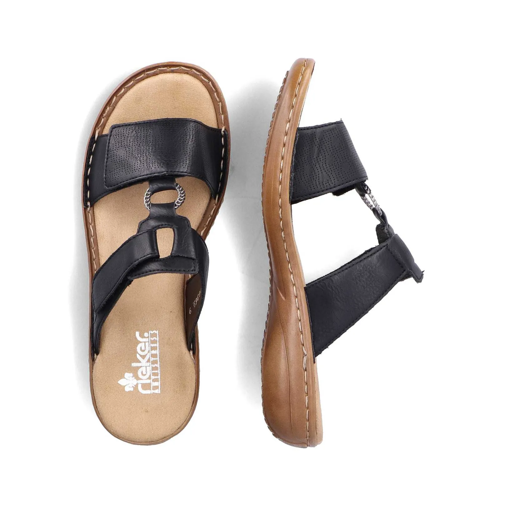 Sale Women'S Mules Deep Black Ladies Mules & Slippers