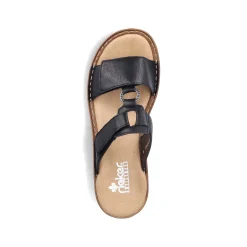 Sale Women'S Mules Deep Black Ladies Mules & Slippers