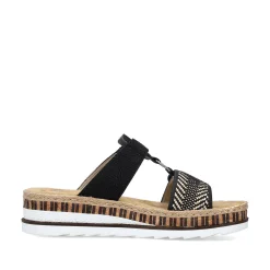 Women'S Mules Deep Black Ladies Mules & Slippers