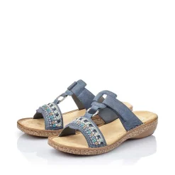 Women'S Mules Denim Blue Ladies Mules & Slippers