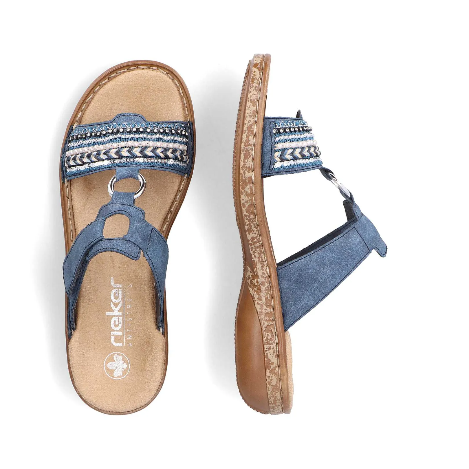Women'S Mules Denim Blue Ladies Mules & Slippers