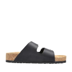 Outlet Women'S Mules Glossy Black Ladies Mules & Slippers