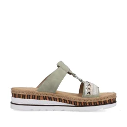 New Women'S Mules Green Gray Ladies Mules & Slippers