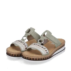 New Women'S Mules Green Gray Ladies Mules & Slippers