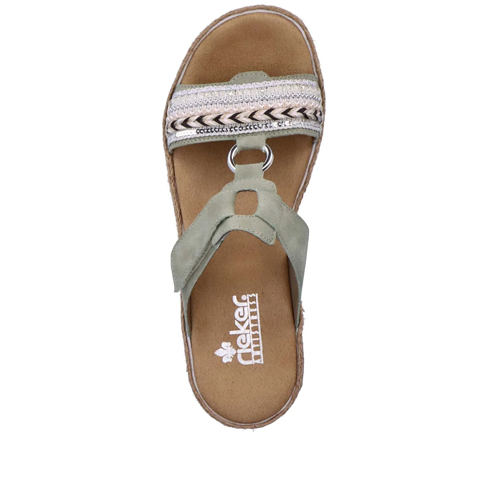 New Women'S Mules Green Gray Ladies Mules & Slippers