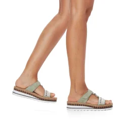 New Women'S Mules Green Gray Ladies Mules & Slippers