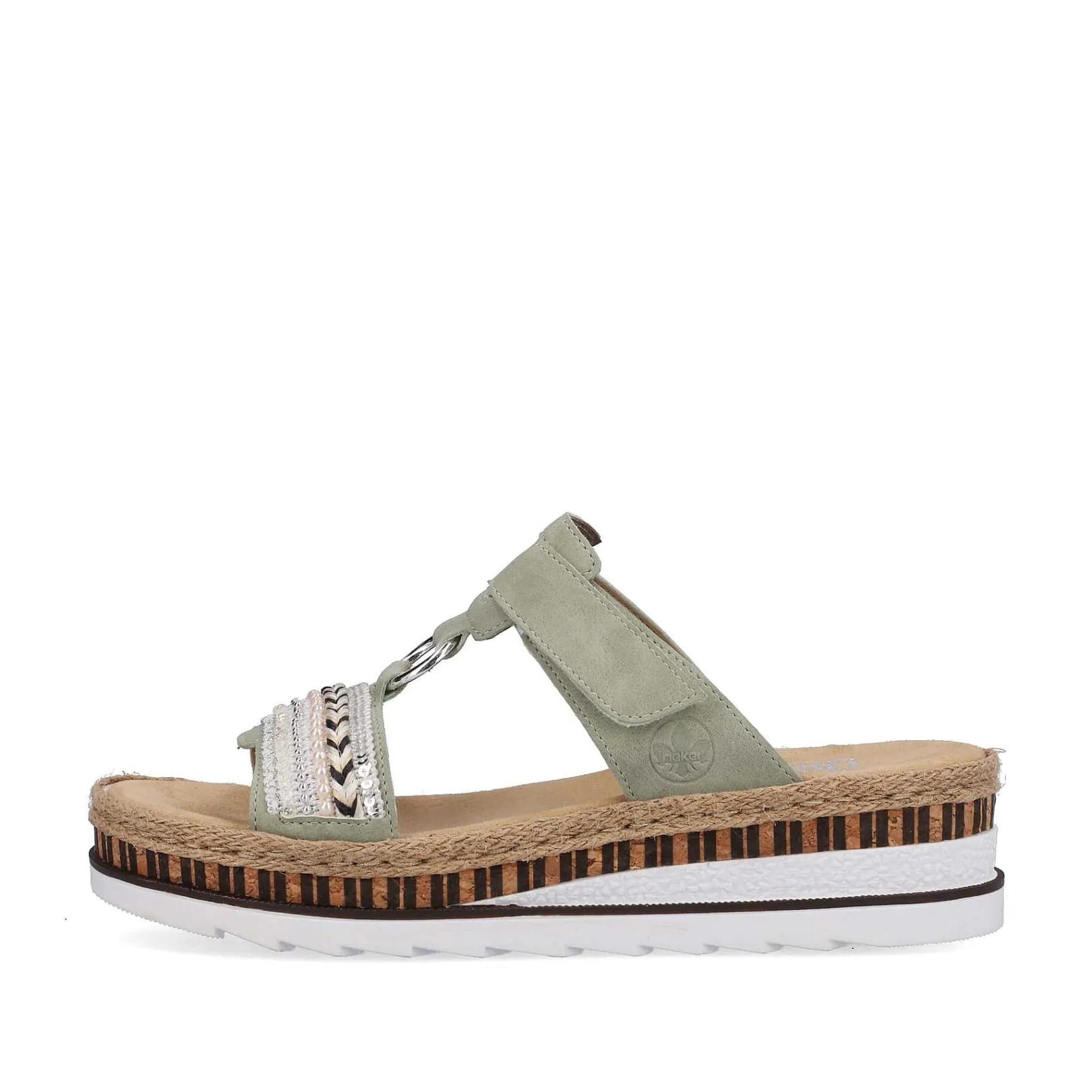 New Women'S Mules Green Gray Ladies Mules & Slippers