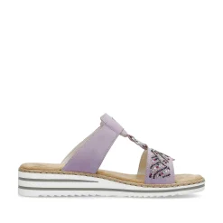Sale Women'S Mules In Lilac Colors Ladies Colorful Styles