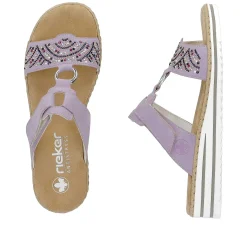 Sale Women'S Mules In Lilac Colors Ladies Colorful Styles