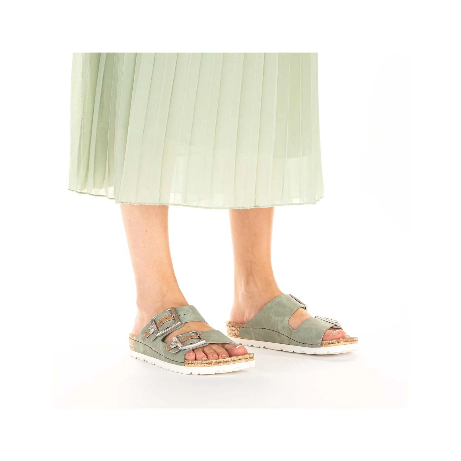 Best Women'S Mules Khaki Green Ladies Mules & Slippers