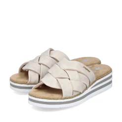 Sale Women'S Mules Light Beige Ladies Mules & Slippers