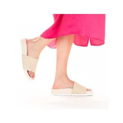 Outlet Women'S Mules Light Beige Ladies Mules & Slippers