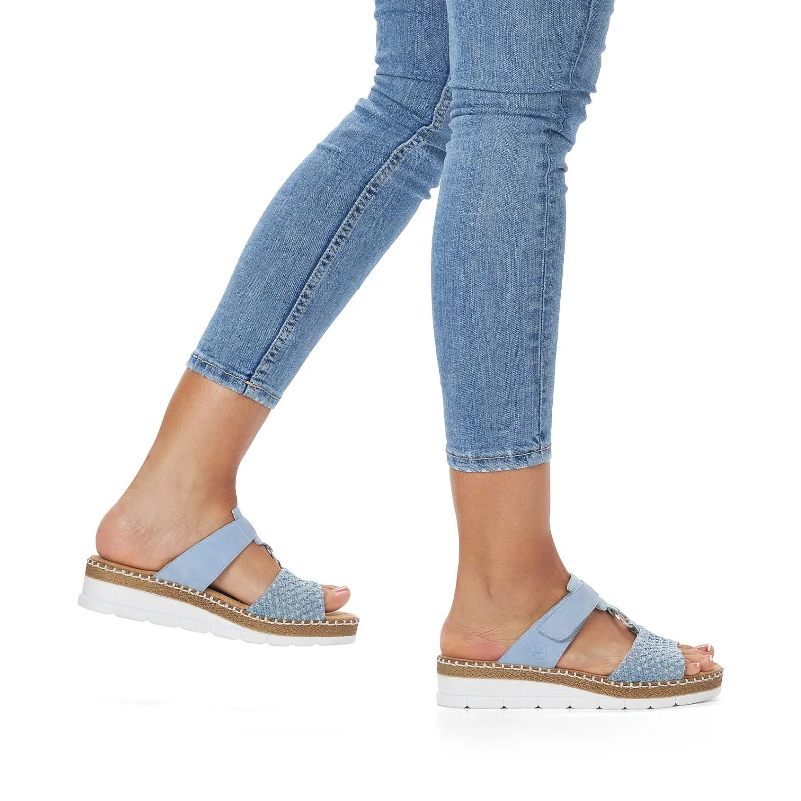 Sale Women'S Mules Light Blue Ladies Mules & Slippers