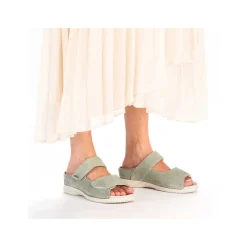 Online Women'S Mules Light Green Ladies Mules & Slippers