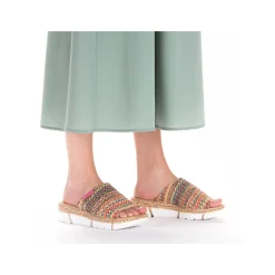New Women'S Mules Multi-Light Brown Men'S Summer Shoes