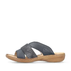 New Women'S Mules Navy Blue Ladies Mules & Slippers