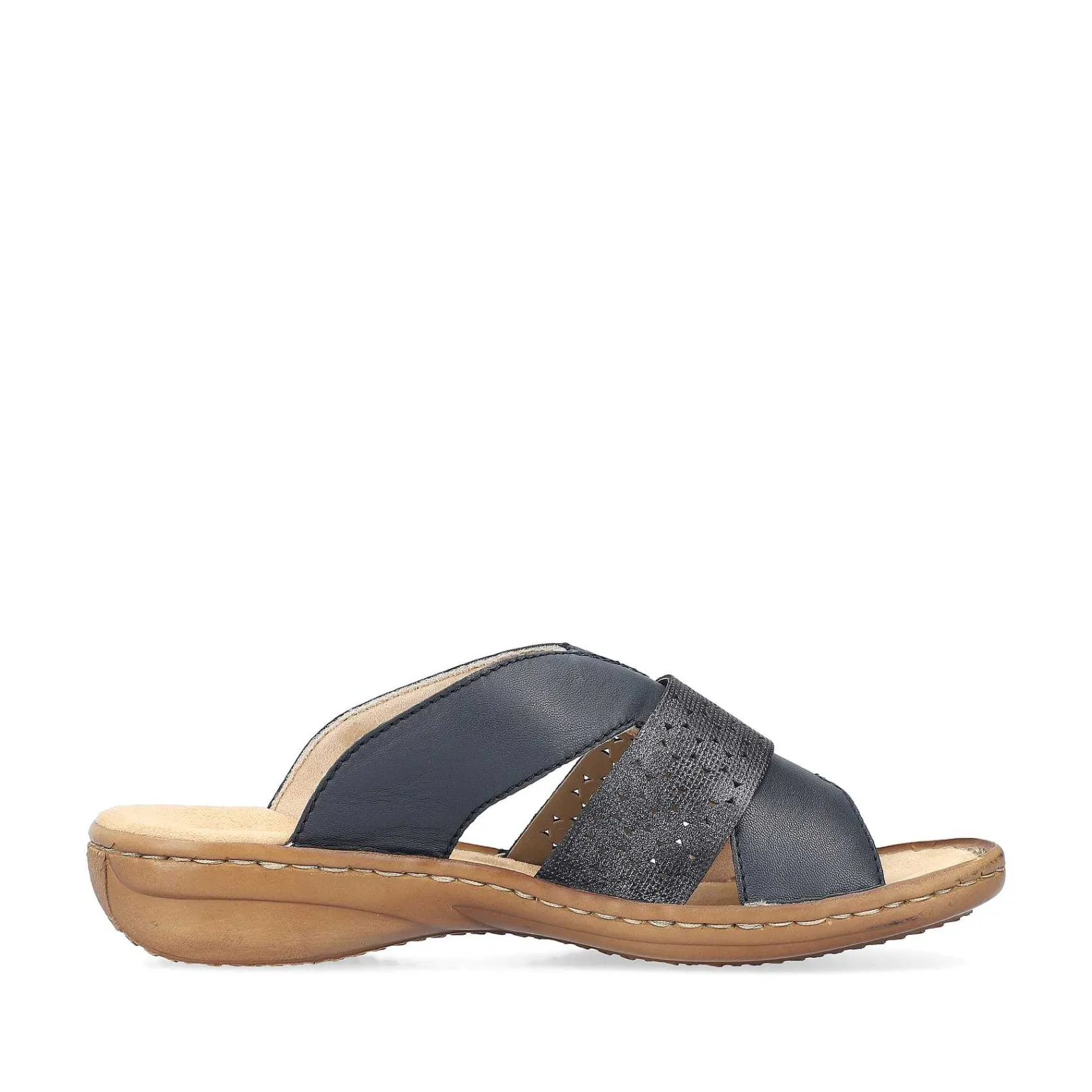 New Women'S Mules Navy Blue Ladies Mules & Slippers