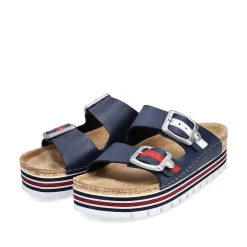 Outlet Women'S Mules Navy Blue Ladies Mules & Slippers