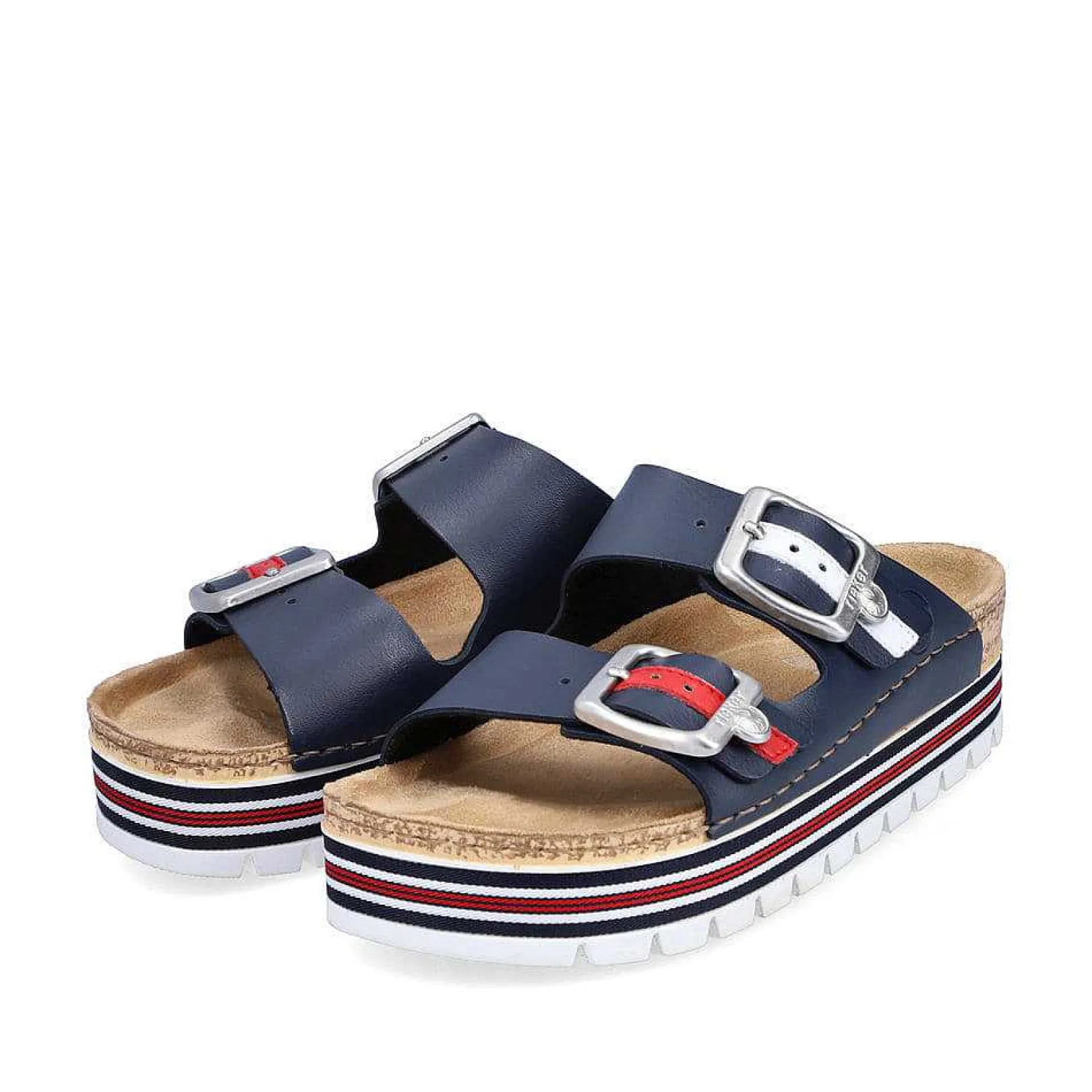 Outlet Women'S Mules Navy Blue Ladies Mules & Slippers