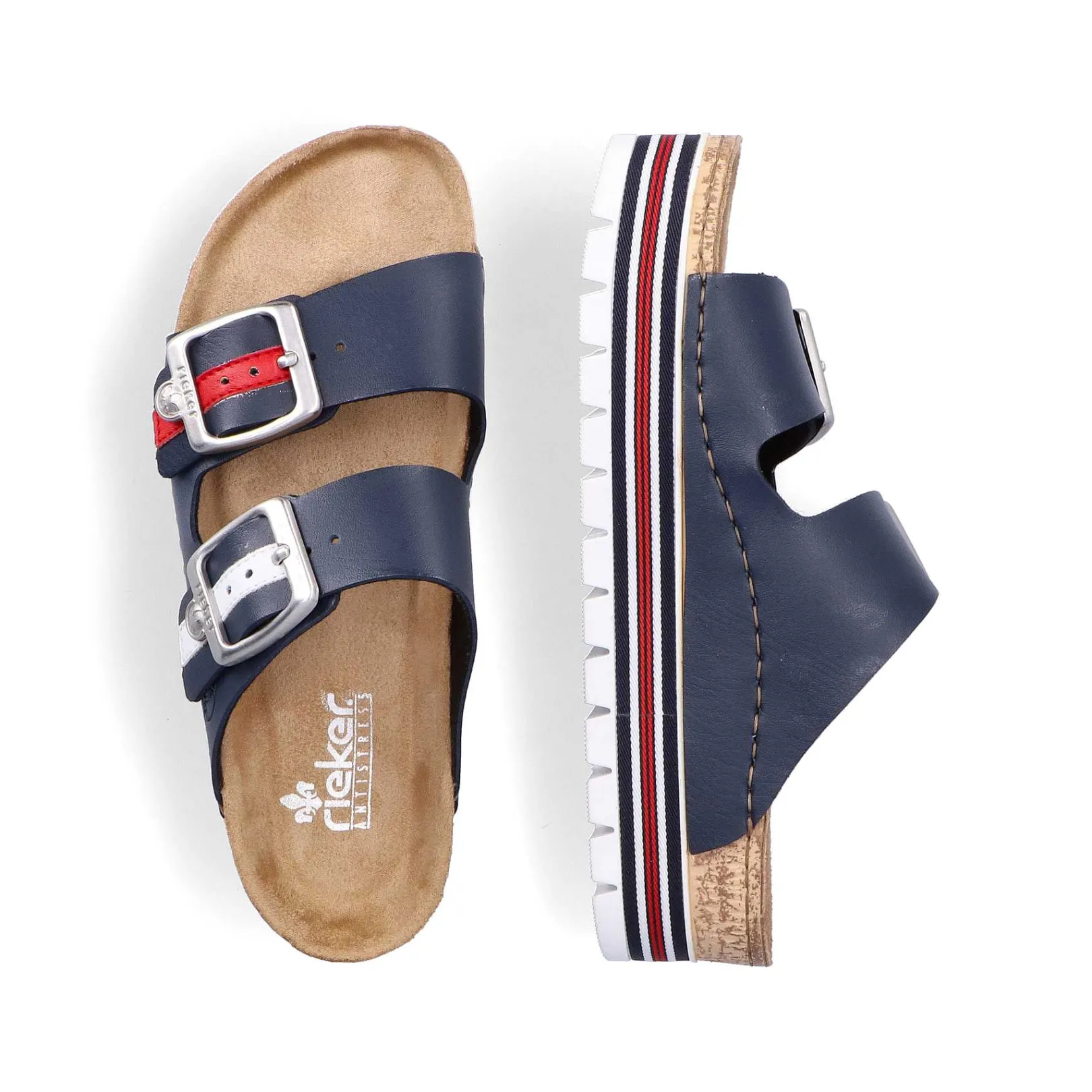 Outlet Women'S Mules Navy Blue Ladies Mules & Slippers