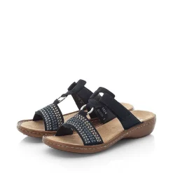 Sale Women'S Mules Navy Blue Ladies Mules & Slippers