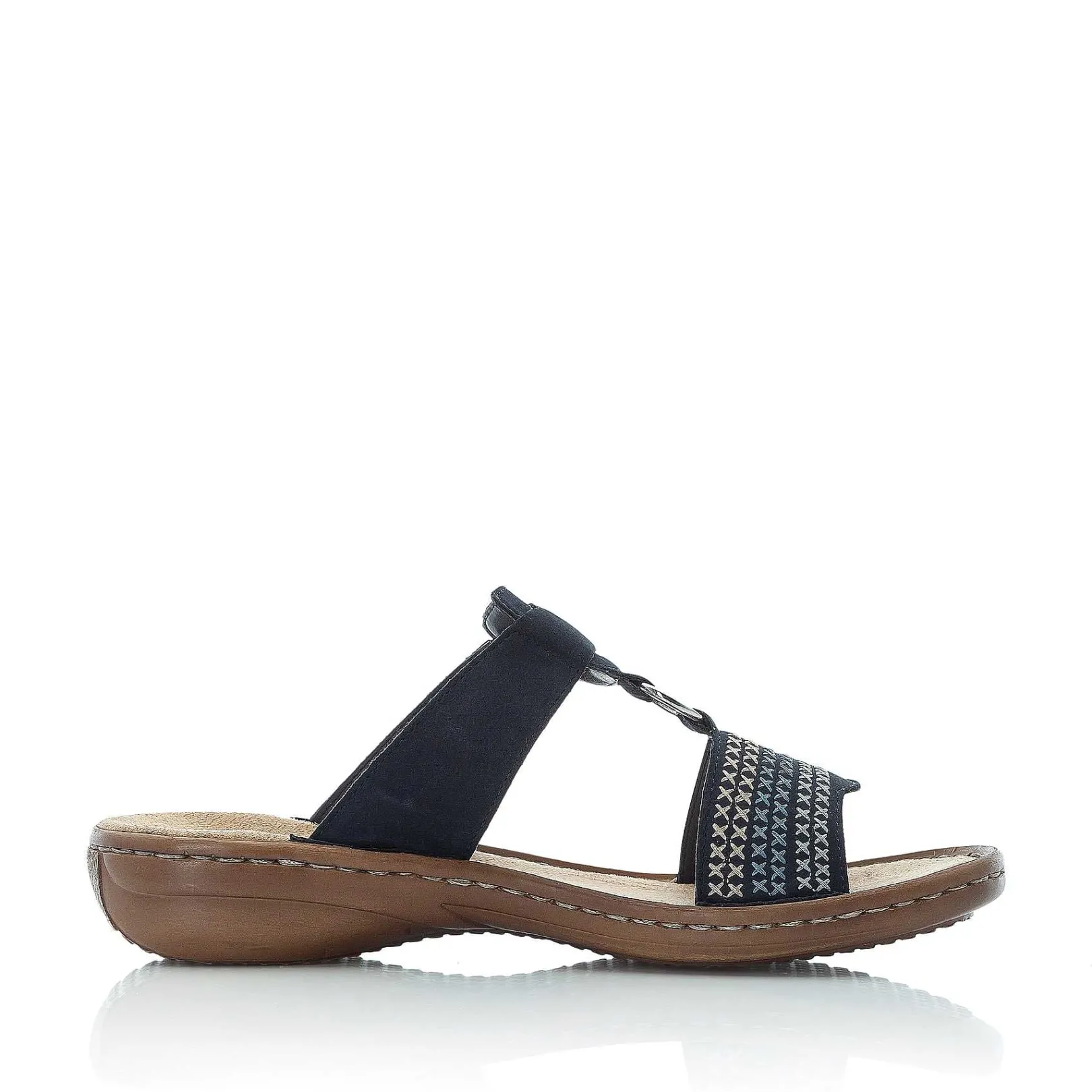 Sale Women'S Mules Navy Blue Ladies Mules & Slippers