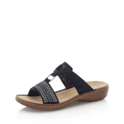 Sale Women'S Mules Navy Blue Ladies Mules & Slippers