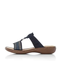 Sale Women'S Mules Navy Blue Ladies Mules & Slippers