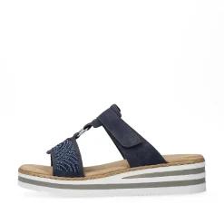 New Women'S Mules Navy Blue Ladies Mules & Slippers