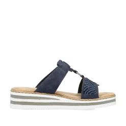 New Women'S Mules Navy Blue Ladies Mules & Slippers