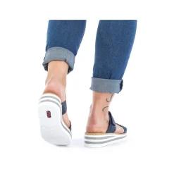 New Women'S Mules Navy Blue Ladies Mules & Slippers