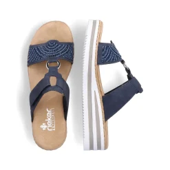 New Women'S Mules Navy Blue Ladies Mules & Slippers
