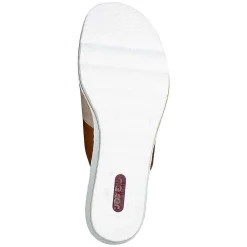 Outlet Women'S Mules Nut Brown-Black Ladies Mules & Slippers